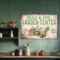 Seed and Soil Garden Center Canvas Wall Art