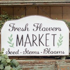 Seed Stems Blooms Farmhouse Sign