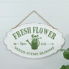 Seeds Stems Blooms Metal Wall Sign