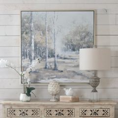 Serene Wooded Landscape Wall Canvas