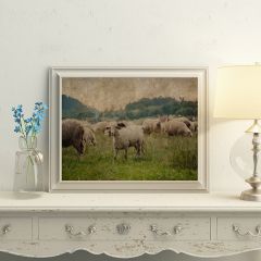 Sheep Art Print Canvas Wall Decor