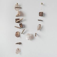 Shell and Coconut Driftwood Garland Set of 3