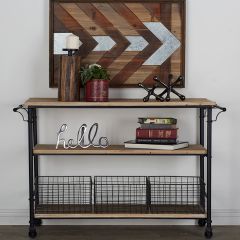 Shelves and Baskets Rolling Cart