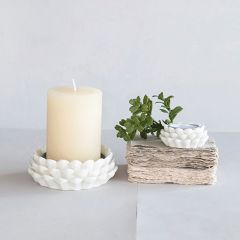 Shimmering Pinecone Candle Holder