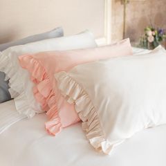 Silky Ruffled Pillowcase