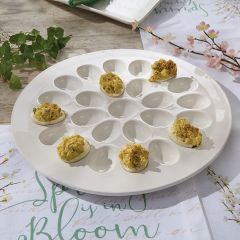 Simple Classics Round Egg Platter