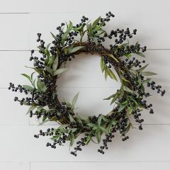 Simple Decorative Blueberry Wreath