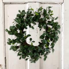 Simple Elegance Green Leaf Wreath