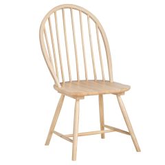 Simple Farmhouse Natural Dining Chair Set of 2