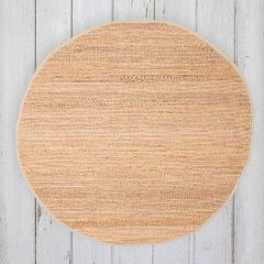 Simple Farmhouse Round Woven Accent Rug