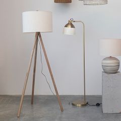 Simple Farmhouse Tripod Floor Lamp