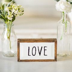Simple Framed Tabletop LOVE Sign