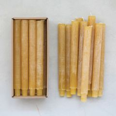 Simple Powder Finished Taper Candle Set of 12
