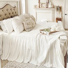 Simple Ruffle Bedspread Set