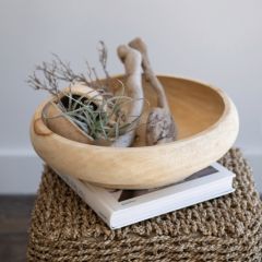 Simple Wooden Decorative Bowl