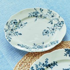 Simply Chic Blue Floral Salad Plate
