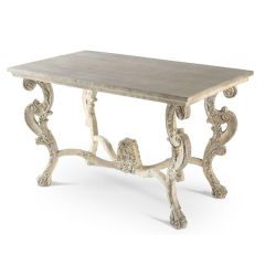 Simply Chic Carved Leg Wood Table