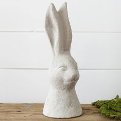 Simply Chic Cement Tabletop Rabbit Bust