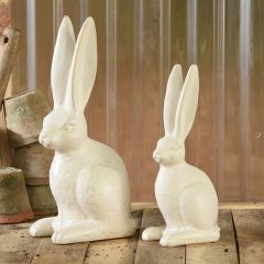 Simply Chic Ceramic Sitting Bunny Set of 2