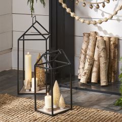 Simply Chic Open Frame Candle Lanterns Set of 2