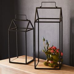 Simply Chic Open Frame Candle Lanterns Set of 2