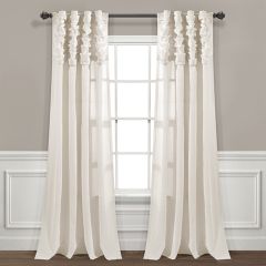 Simply Chic Ruched Waterfall Curtain Panel