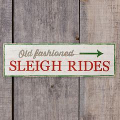 Sleigh Rides Wall Sign