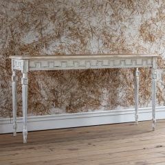 Slim White Wood Console Table