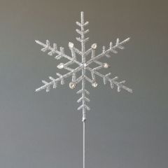 Snowflake Beaded Tree Topper