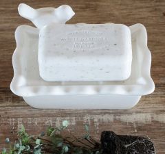 Ceramic Soap Dish With Bird