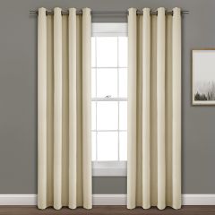 Solid Neutral Blackout Curtain Panel 52x84 Set of 2