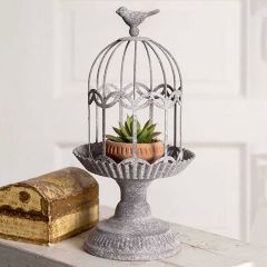 Songbird Metal Cloche With Stand