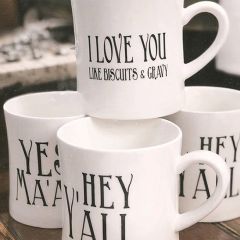 Southern Sayings Coffee Cups Set of 4