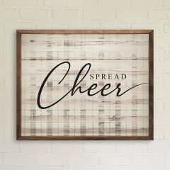 Spread Cheer Framed Wall Sign