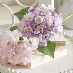 Springtime Hues Real Touch Hydrangea Stem Set of 2