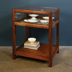 Square Display Case Accent Table