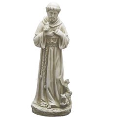 St. Francis Holding A Bird Statue