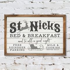 St. Nick Bed and Breakfast Sign