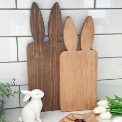 Stained Pine Wood Bunny Board One of Each
