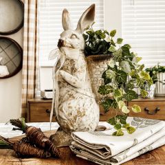 Standing Bunny With Basket Backpack