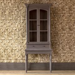 Stately Cottage Farmhouse Display Cabinet