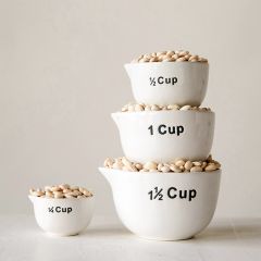 Stoneware Measuring Cups Set of 4