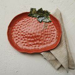 Stoneware Pumpkin Platter