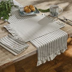 Striped Placemat With Ruffles