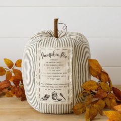 Striped Pumpkin With Recipe Patch