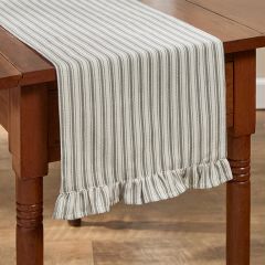 Striped Table Runner With Ruffles