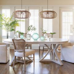 Sturdy Pine Oval Dining Table