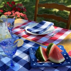 Summer Farmhouse Check Placemat Set of 4
