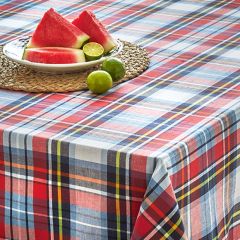 Summer Farmhouse Plaid Tablecloth