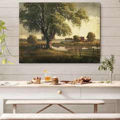 Summer In The Country Vintage Canvas Wall Art